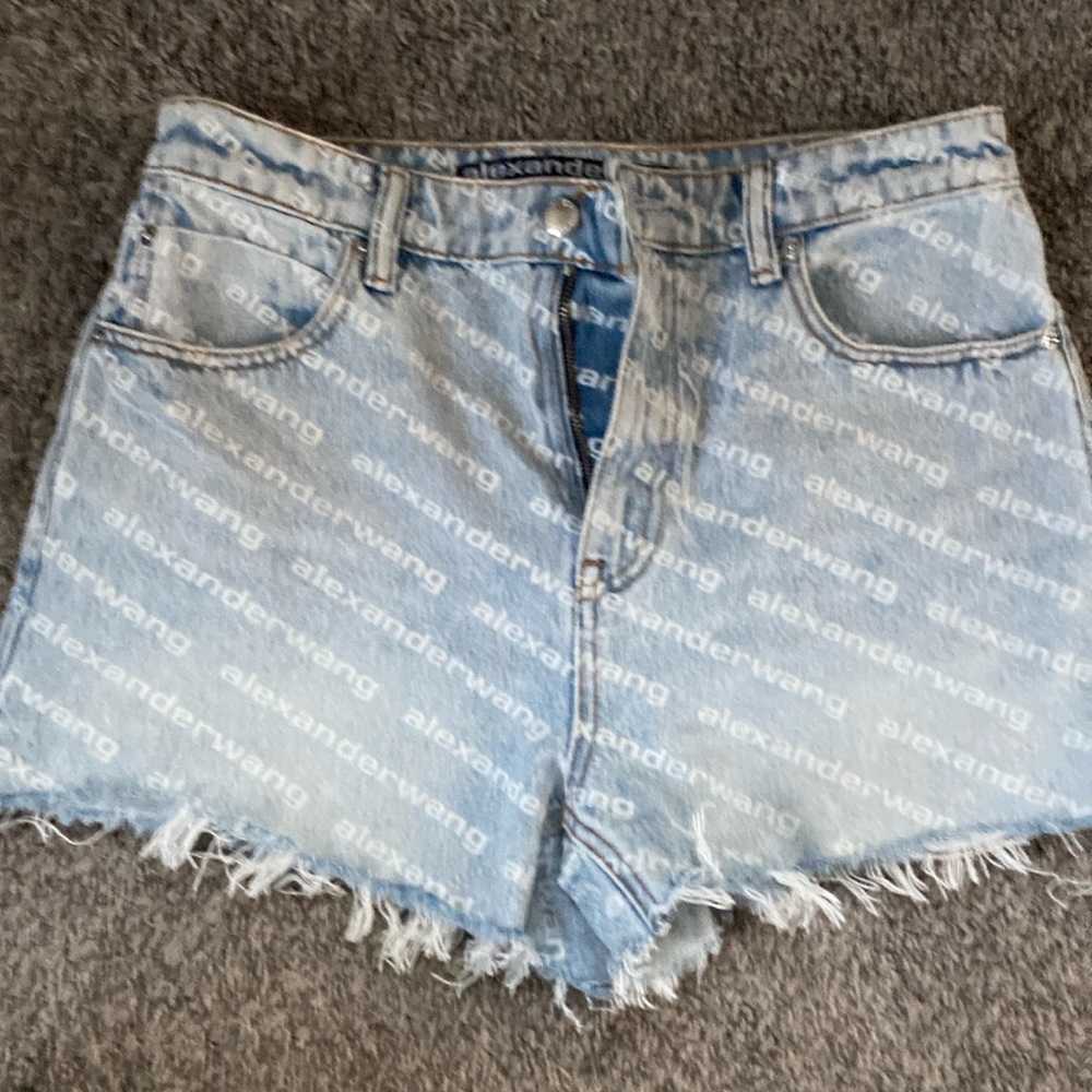 Alexander wang shorts blue jeans